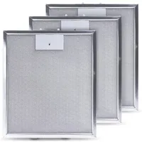 Vioks 3x Metallfettfilter Filter Dunstabzugshaube, passend wie Whirlpool 480122102168,