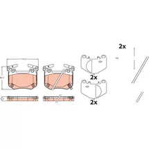 TRW Bremsbelagsatz, Scheibenbremse