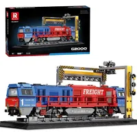Reobrix G2000 Güterzug Bauset mit Sockel, Lokomotive City Truck