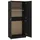 vidaXL Drehtürenschrank 90 x 200 x 52 cm schwarz