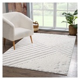 Carpet City Hochflor-Teppich »FOCUS749«, rechteckig, Boho-Teppich, Hochtief-Muster/ 3D-Effekt, für Wohnzimmer, Schlafzimmer, beige