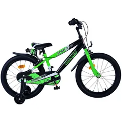Kinderfahrrad Rocky Fahrrad für Jungen 18 Zoll Kinderrad Schwarz Grün