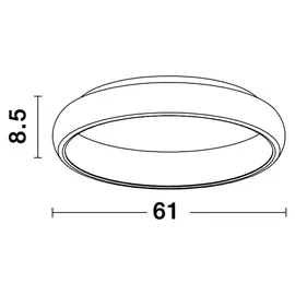 Nova Luce Albi 1 schwarz Aluminium