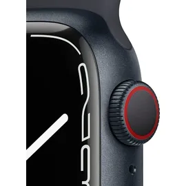 Apple Watch Series 7 GPS + Cellular 41 mm Aluminiumgehäuse mitternacht, Sportarmband mitternacht