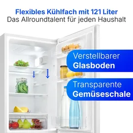 Bomann KG 7359 Kühl-Gefrierkombination (173 l, 1430 mm hoch, Weiß)