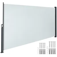 Tectake Aluminium Seitenmarkise 300 x 160 cm grau