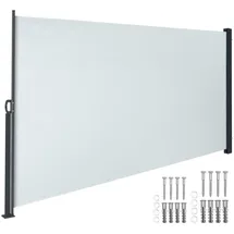 Tectake Aluminium Seitenmarkise 300 x 160 cm grau