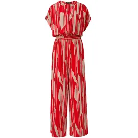 Comma, Comma Jumpsuit beige / rot S
