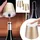 ideoon lights Akku Flaschenlampe Gold 2 St.