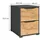 Vicco Nachtschrank Ruben 40,2 x 53,6 x 48 cm Eiche