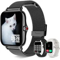 Iaret Smartwatch Damen Herren,Fitnessuhr Tracker mit Telefonfunktion 1.7" Touchscreen,Uhren Fitness Tracker Wasserdicht/Blutsauerstoff/Pulsmesser/Sportuhr Aktivitätstracker