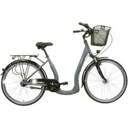 HAWk City Comfort Deluxe Plus SPECIAL, Grey, 28/43 7-Gang 43 CM