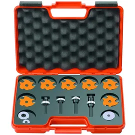 CMT ORANGE TOOLS 923.001.11 - SET MIT 7 SCHLITZFRÄSER Z3 HW MIT 4 SPANNFUTTERN S=8