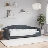 vidaXL Tagesbett Dunkelgrau 90x200 cm Samt