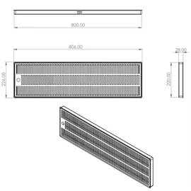 BieTal BieTal® Tropfschale Tropfkasten 80x22cm