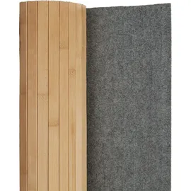 Homestyle4u Paravent Raumteiler in Braun 250x200 cm 302