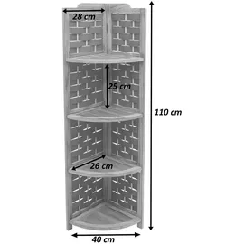 MCW Eckregal K85 Braun Geflecht Braun