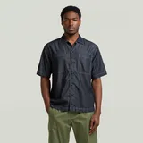 G-Star Bowling Freizeithemd Dunkelblau S