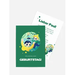 Geburtstagseinladung selbst gestalten mit Spruch und Fotos im Onlinedesigner bei Meine-Kartenmanufaktur.de