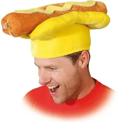 Verrückte Hot Dog mit Senf Kappe - 60