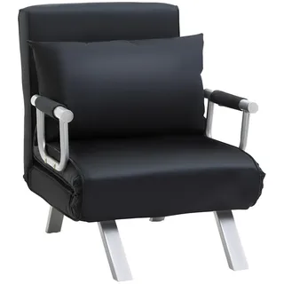 Homcom Schlafsessel, 2-in-1 Schlafsofa mit Verstellbarer Rückenlehne