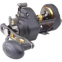 Penn Fathom II Star Drag Multirollen, Black Gold, 15| Right