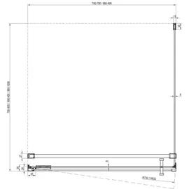 Ravak Cool Duschwand 90 x 195 cm X9VV70A00Z1