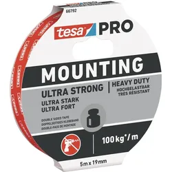 Montageband Mounting PRO Ultra Strong 66792 weiß L.5m B.19mm TESA