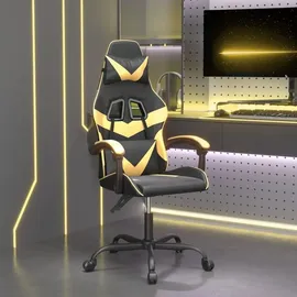 vidaXL Gaming-Stuhl Schwarz und Gold für PC
