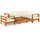 vidaXL Garten-Lounge-Set 7-tlg. creme Akazie