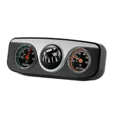 allauve Praktisches 3-in-1-auto-armaturenbrett-thermometer, Hygrometer