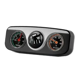 allauve Praktisches 3-in-1-auto-armaturenbrett-thermometer, Hygrometer