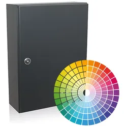 JU Durchwurfbriefkasten Mauerbriefkasten Innentür-Briefkasten Einzelbriefkasten 02-184, RAL-Wunschfarbe
