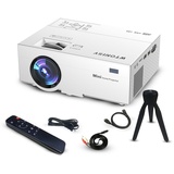 WTONISY Mini Projektor,Stabiler Als WLAN Beamer,1080P led Beamer heimkino,HDMI USB TF Kleiner Beamer