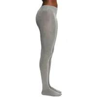 ESPRIT Damen Strumpfhose Cotton Feeling W TI blickdicht einfarbig 1 Stück, Grau (Light Grey Melange 3390), 40-42 - 40-42