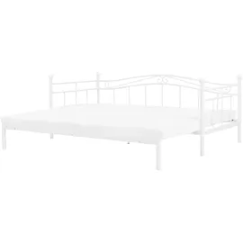 Beliani Bett, Tulle 80 x 200 cm Weiß