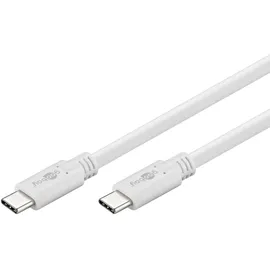 goobay USB 3.1 Gen 1 Kabel USB-C USB-C - 1m / Weiß