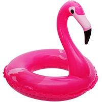alles-meine.de GmbH 3D Effekt - Schwimmring - aufblasbar - Flamingo - Vogel - 1 bis 6 Jahre - Schwimmreifen & Schwimmhilfe - Tierkopf - für Mädchen Jungen - Kinder Luft/Strands..