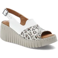 Weiße Sandalen Artiker Keilschuhe, 41