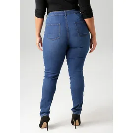 aniston plus Skinny-fit-Jeans in dunkel blau - Gr.: 52