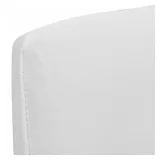 vidaXL 6 Stk. Weiß Stuhlhussen Gerade Dehnbar