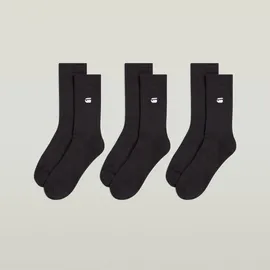 G-Star CLAY 3er Pack Socken Schwarz 40-43