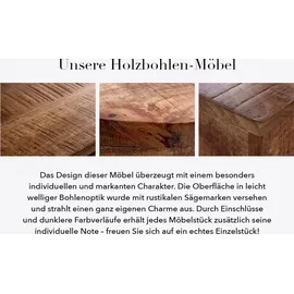 Riess-Ambiente Massiver Esstisch IRON CRAFT 120cm rund natur Mangoholz