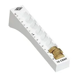 Wedo Münzrille für 0,10 Euro 75 Münzen lichtgrau