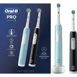 Oral-B Pro Series 1 DUO elektrische Zahnbürste Blue & Black 2 St.