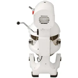 KuKoo Gastro Planetenrührmaschine Spiral Rührmaschine Teigknetmaschine Knetmaschine Rührwerk Küchenmaschine Mixer Knetaufsätze Teigschaber... - Weiß
