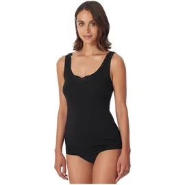 SCHIESSER Unterhemd Cotton Essentials Schwarz 3XL