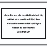 HB-Druck DSGVO Hinweis Schild Datenschutz A5 (148x210mm)