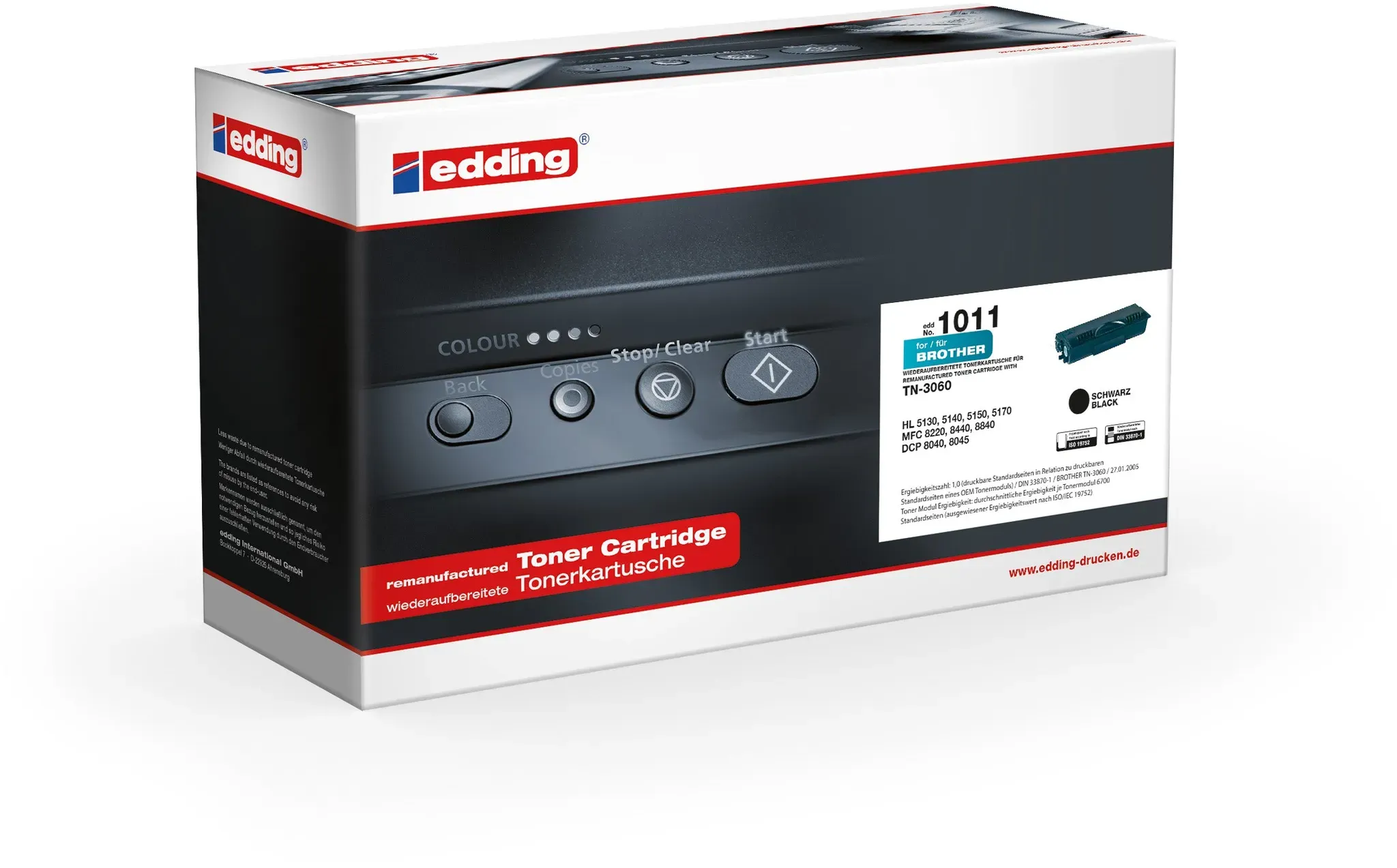 Edding Toner für Brother TN-3060 DCP8040 DCP8045D HL5130 HL5140 HL5150D HL5170DN