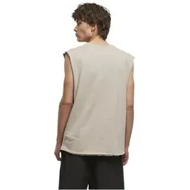 URBAN CLASSICS Open Edge Sleeveless Tee - Beige